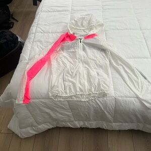 Brooks Women's White and Pink Jacket